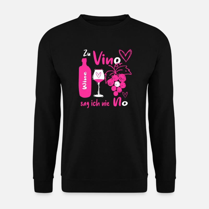 Wein Liebhaber - Unisex Pullover - Schwarz