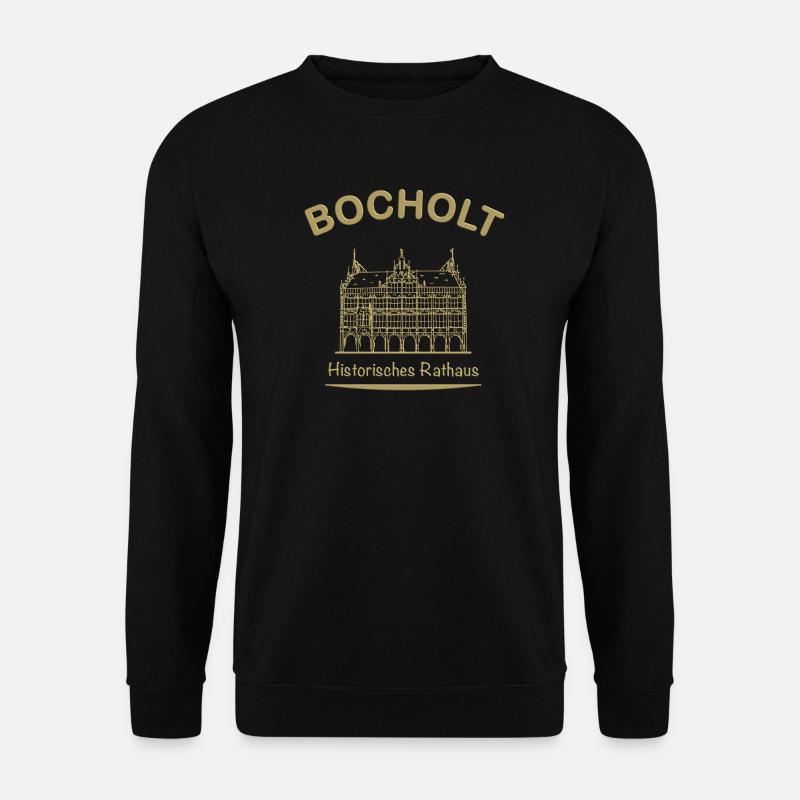 Bocholt Historisches Rathaus - Unisex Pullover - Schwarz