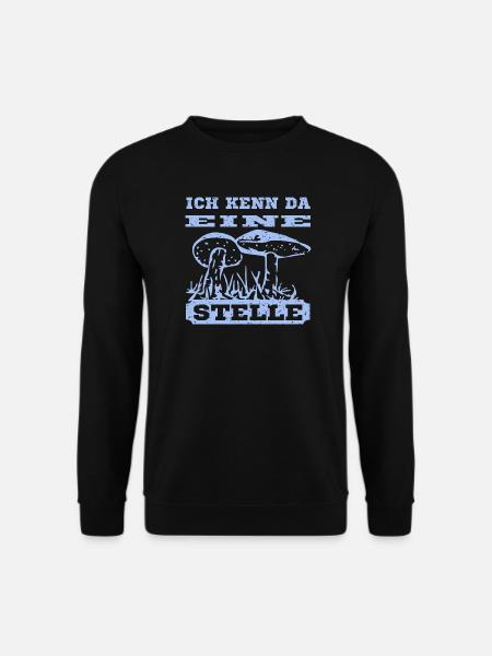 Pilz Design mit Spruch - Unisex Pullover - Schwarz