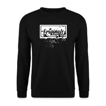 "OJIO"- The Originals Only  - Sweat-shirt Unisexe - noir - Devant - Alina (178cm) & Michal (187cm)