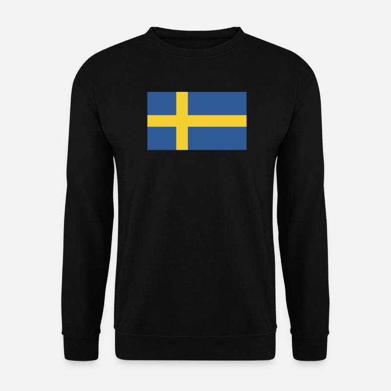 Schweden Flagge - Unisex Pullover - Schwarz