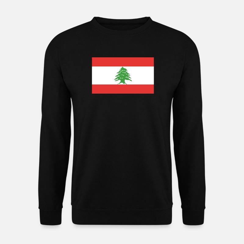 Drapeau du Liban - Sweat-shirt Unisexe - noir