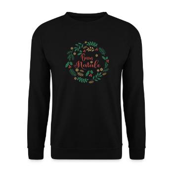 Merry Christmas T-Shirt Merry Christmas T-Shirt - Unisex Sweatshirt - black - Front - Alina (178cm) & Michal (187cm)