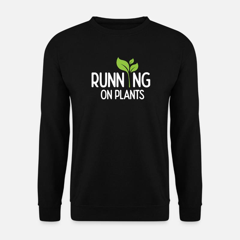 Running On Plants - Unisex Sweatshirt - black
