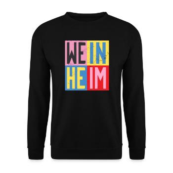 Weinheim Design - Unisex Pullover - Schwarz - Vorne - Alina (178cm) & Michal (187cm)