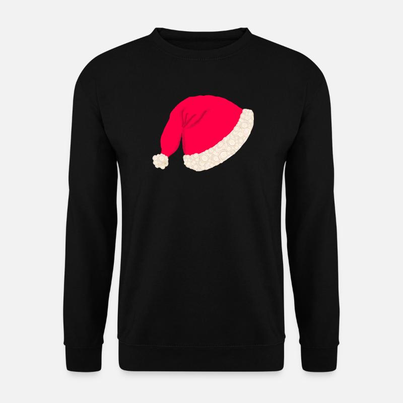 Christmas hat without text - Unisex Sweatshirt - black