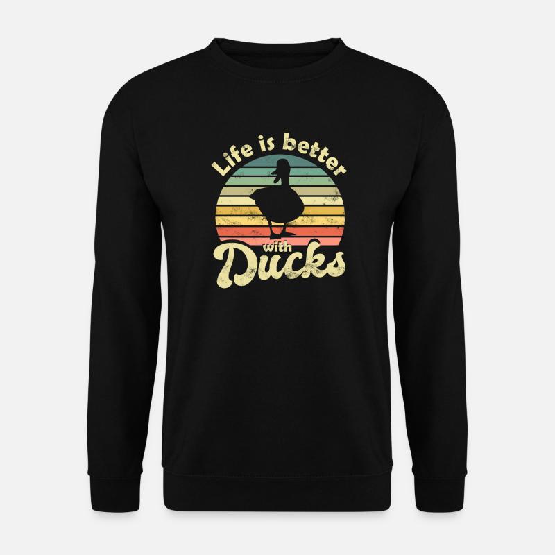 Ente Enten - Unisex Pullover - Schwarz