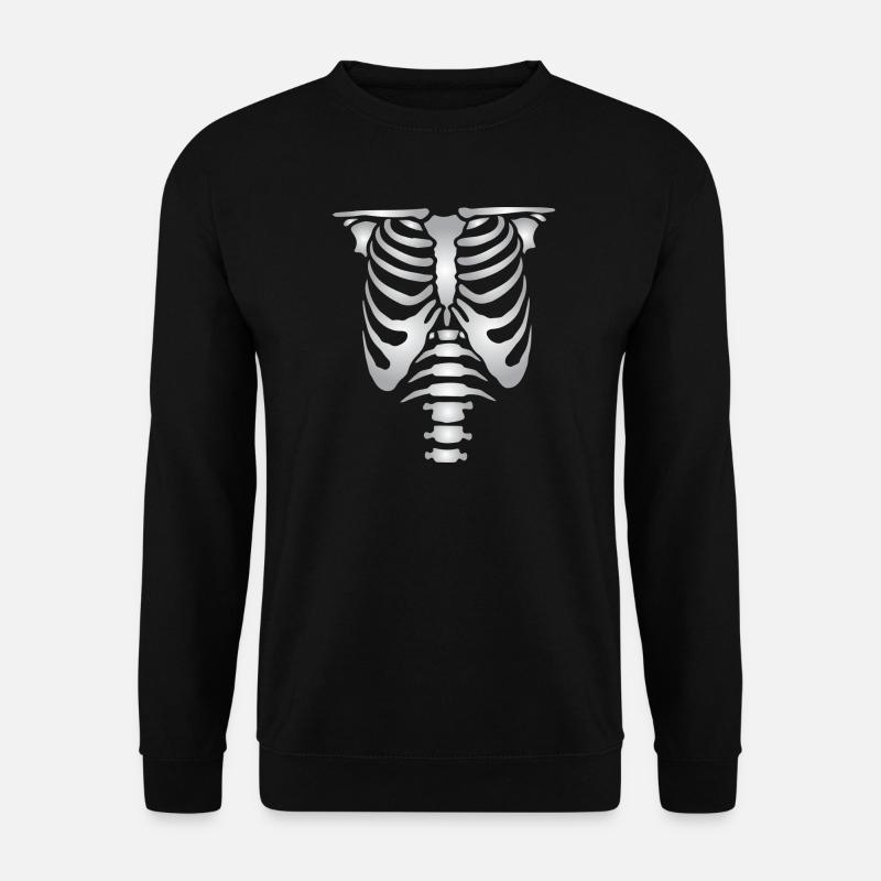 Human skeleton bones torso - Unisex Sweatshirt - black