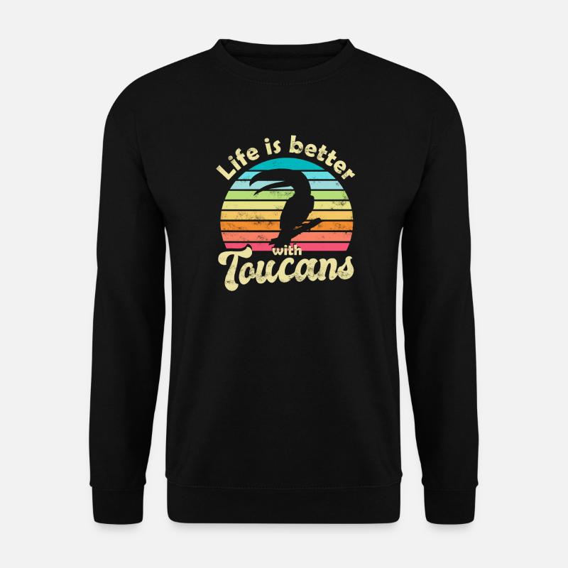 Tukan Vogel - Unisex Pullover - Schwarz