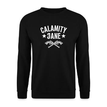Calamity Jane, western, country - Sweat-shirt Unisexe - noir - Devant - Alina (178cm) & Michal (187cm)