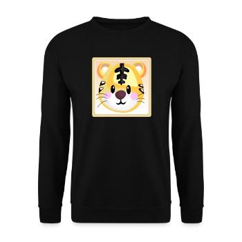 TIGER BABY KINDERGARTENKIND - Unisex Pullover - Schwarz - Vorne - Alina (178cm) & Michal (187cm)