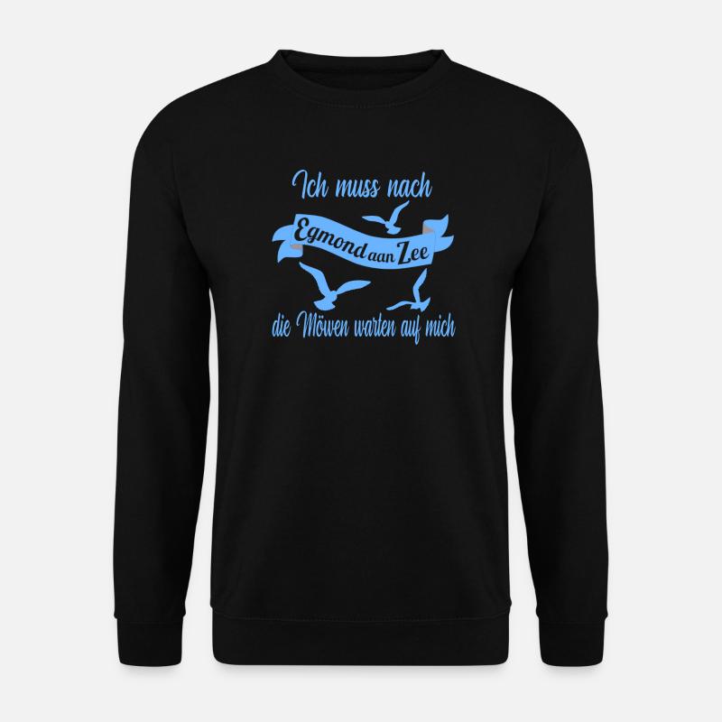 Egmond aan Zee - Unisex Pullover - Schwarz