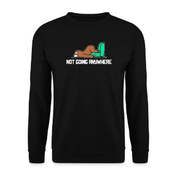 Paresseux Déclaration Animal Fatigué Sommeil Jungle - Sweat-shirt Unisexe - noir - Devant - Alina (178cm) & Michal (187cm)