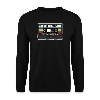 Best of 1993 Kassettenband - Unisex Pullover - Schwarz - Vorne - Alina (178cm) & Michal (187cm)