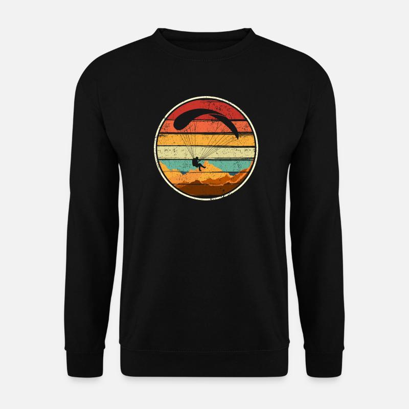 Sunset Surfer Abzeichen-Kreis - Unisex Pullover - Schwarz