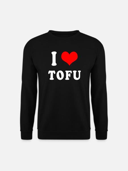 I love Tofu - Unisex Sweatshirt - black