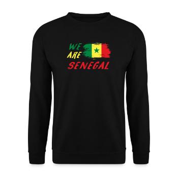 We are Senegal - Unisex Sweatshirt - black - Front - Alina (178cm) & Michal (187cm)