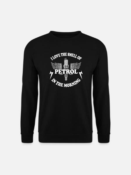 I LOVE THE SMELL OF PETROL - Unisex Pullover - Schwarz