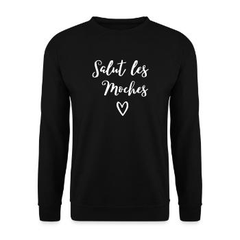 femme humour, meilleure amie, meilleure copines - Sweat-shirt Unisexe - noir - Devant - Alina (178cm) & Michal (187cm)