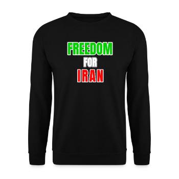 Iran Freedom - Unisex Sweatshirt - black - Front - Alina (178cm) & Michal (187cm)