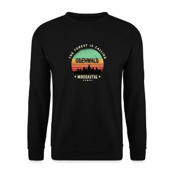 Mossautal Odenwald Design - Sweat-shirt Unisexe - noir - Devant - Alina (178cm) & Michal (187cm)