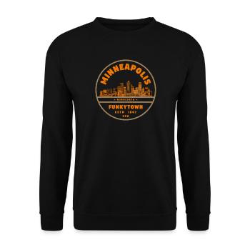 Minneapolis Minnesota - Unisex Sweatshirt - black - Front - Alina (178cm) & Michal (187cm)