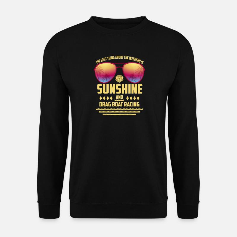 Sonnenschein und Boot fahren - Unisex Pullover - Schwarz