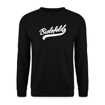Bielefeld Rétro - Sweat-shirt Unisexe - noir - Devant - Alina (178cm) & Michal (187cm)