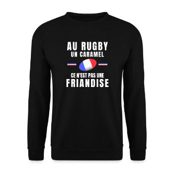 rugby, rugby sport, rugby humour, rugbyman - Sweat-shirt Unisexe - noir - Devant - Alina (178cm) & Michal (187cm)