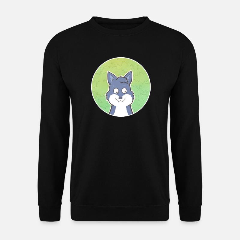 Wolf - Unisex Pullover - Schwarz