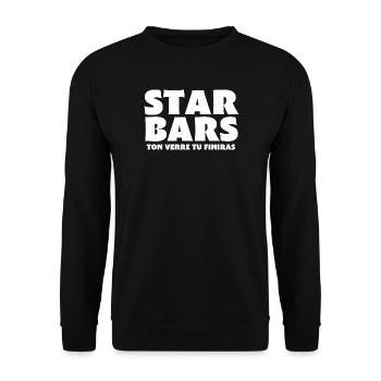Bar, Barkeeper, Barbesitzer - Unisex Pullover - Schwarz - Vorne - Alina (178cm) & Michal (187cm)