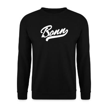 Bonn Retro - Unisex Pullover - Schwarz - Vorne - Alina (178cm) & Michal (187cm)