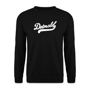 Detmold Retro - Unisex Pullover - Schwarz - Vorne - Alina (178cm) & Michal (187cm)
