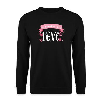 Liegerad Fahrrad Liegefahrrad Radsport Geschenk - Unisex Pullover - Schwarz - Vorne - Alina (178cm) & Michal (187cm)