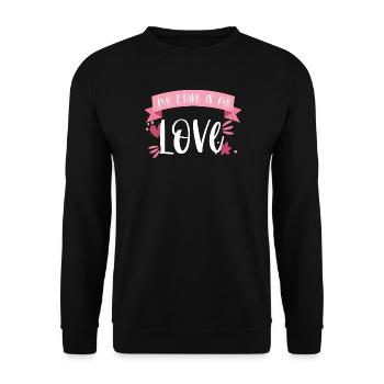 E-Bike Bike E Bike Battery Love Gift - Unisex Sweatshirt - black - Front - Alina (178cm) & Michal (187cm)