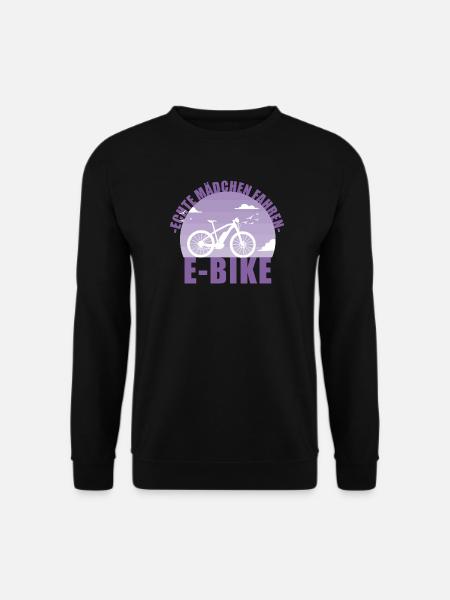E-Bike Fahrrad E Bike Akku Geschenk - Unisex Pullover - Schwarz