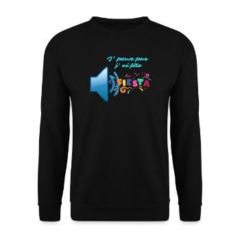 J' peux pas j'ai fete - Sweat-shirt Unisexe - noir - Devant - Alina (178cm) & Michal (187cm)