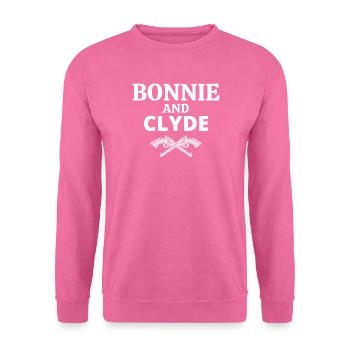 Bonnie und Clyde, Bonnie, Clyde - Unisex Pullover - Pink - Vorne