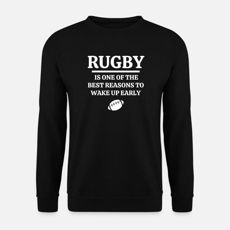 Rugby, Rugby-Sport, Rugby-Humor - Unisex Pullover - Schwarz