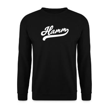 Hamm Retro - Unisex Sweatshirt - black - Front - Alina (178cm) & Michal (187cm)