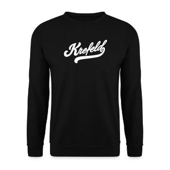 Krefeld Retro - Unisex Sweatshirt - black - Front - Alina (178cm) & Michal (187cm)