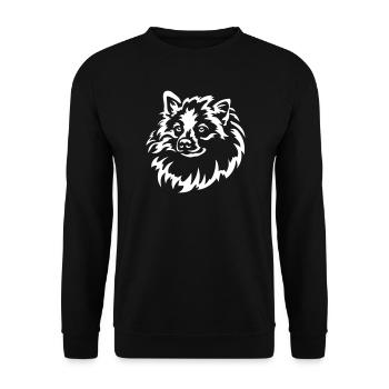 Spitz Kopf "Black Edition" - Unisex Pullover - Schwarz - Vorne - Alina (178cm) & Michal (187cm)