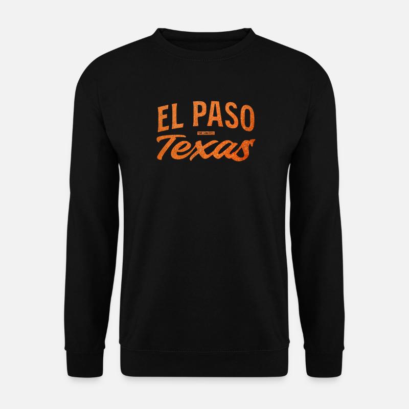 El Paso Texas Script Logo - Unisex Pullover - Schwarz