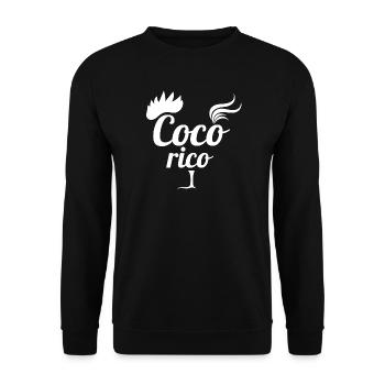 rugby, rugby sport, cocorico - Sweat-shirt Unisexe - noir - Devant - Alina (178cm) & Michal (187cm)