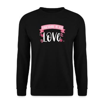 Paintball Paintballer Gotcha Liebe Geschenk - Unisex Pullover - Schwarz - Vorne - Alina (178cm) & Michal (187cm)