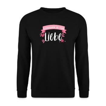 Akrobatik Luftakrobatik Akrobat Sport Geschenk - Unisex Pullover - Schwarz - Vorne - Alina (178cm) & Michal (187cm)