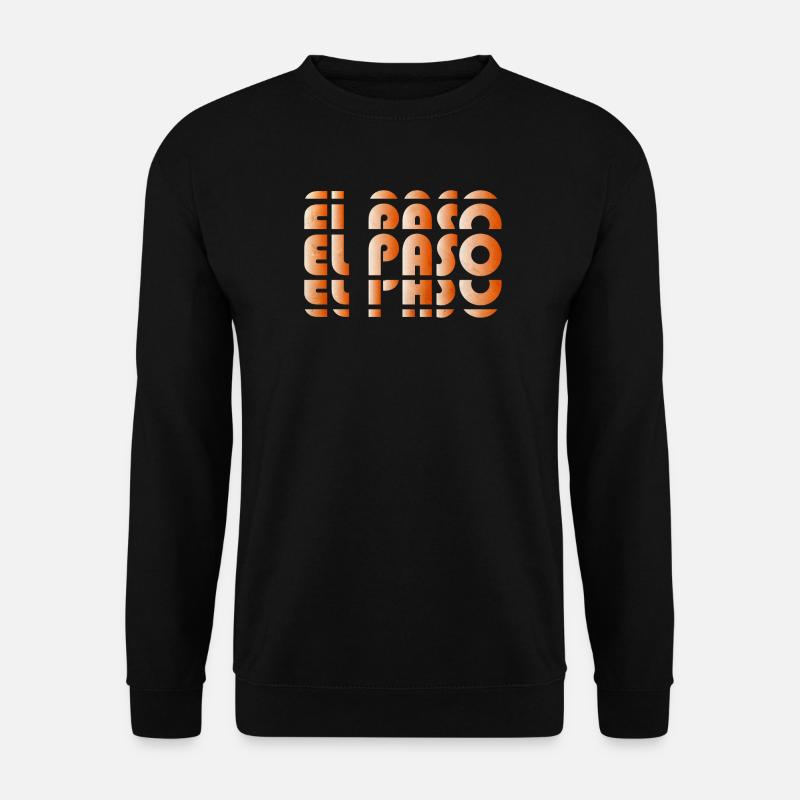 Grille de gradient d’El Paso - Sweat-shirt Unisexe - noir