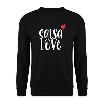 L’amour de la salsa! Cadeau de danse Dancer Latino - Sweat-shirt Unisexe - noir - Devant - Alina (178cm) & Michal (187cm)