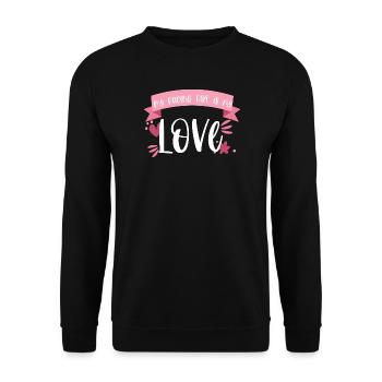 Rennrad Fahrrad Sport Radsport Geschenk - Unisex Pullover - Schwarz - Vorne - Alina (178cm) & Michal (187cm)