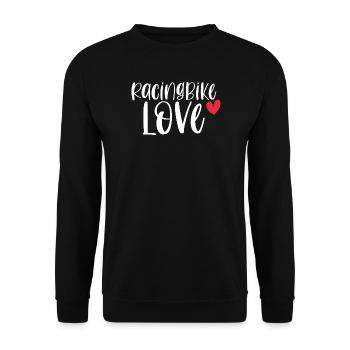 Bike Sport Cycling Cadeau Racingbike Love! - Sweat-shirt Unisexe - noir - Devant - Alina (178cm) & Michal (187cm)